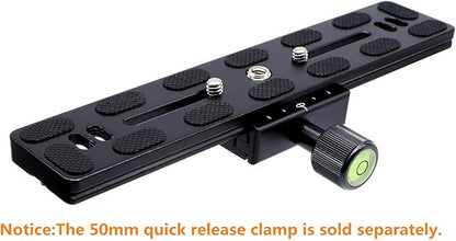 PU-200 200mm Universal Lengthened Quick Release Plate Slide Rail with D-Ring Screw for Tripod Ball Head DSLR Camera, Arca-Swiss Compatible