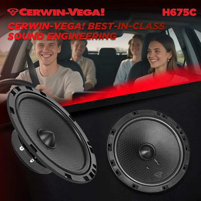 CERWIN-VEGA! HED 2025 Edition – 6.75” 2-Way Coaxial Full Range Speaker System - H675C