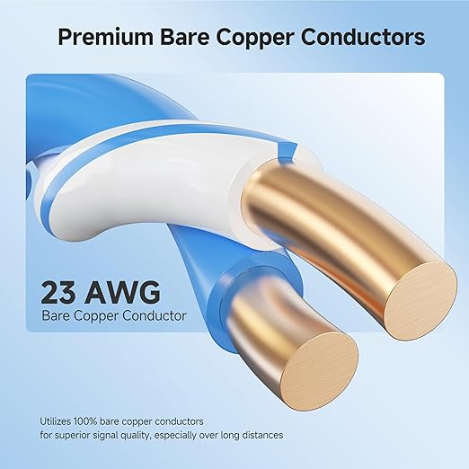 Cable Matters [UL Listed] 10Gbps in-Wall Riser Rated (CMR) 23AWG Bare Copper Cat6 Ethernet Cable - 300ft, Cat 6 Ethernet Cable Spool, Cat 6 Cord Bulk, Black