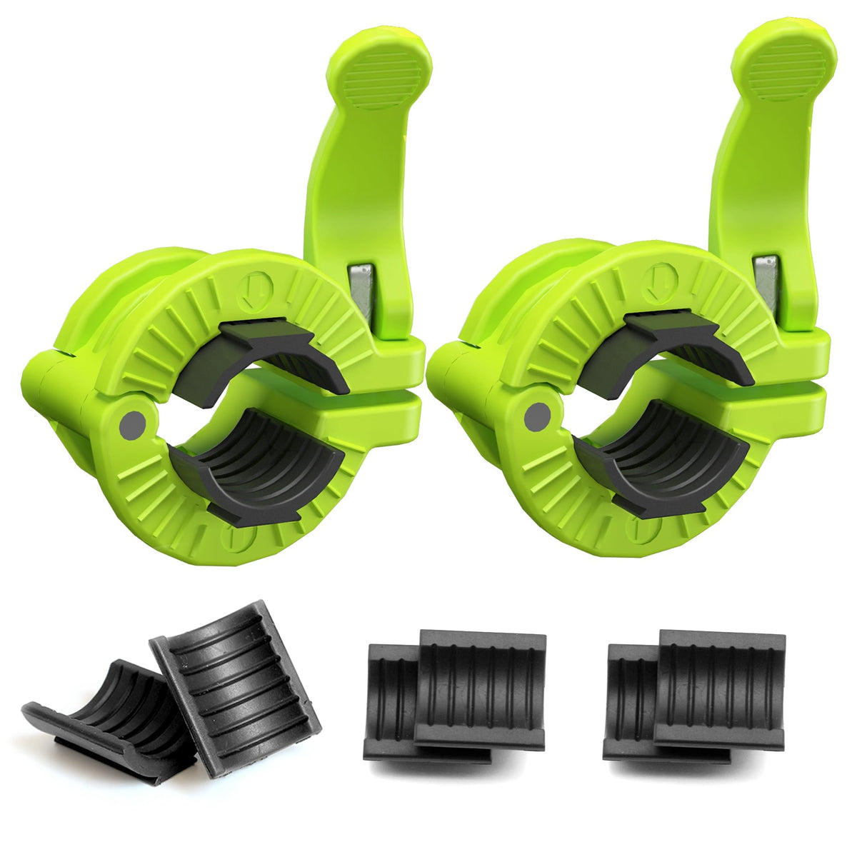 MAXRICH Barbell Clamp 1 inch Multiple Sizes & Adjustable Weight Clips for Barbell Quick Release Barbell Clips|Barbell Collar Bar Locks for Weight Lifting, Gray
