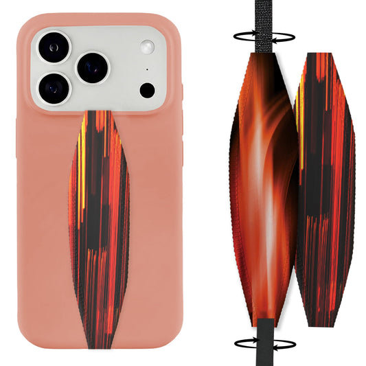 Switchbands Color Phone Grip Strap 2 Pack – Reversible Strap, Adhesive-Free, Drop Protection, Arthritis Friendly, Anti-Theft Security, Wireless Charging Compatible, Universal Fit – Neon Orange