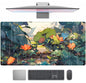 Desk Mat Forest Library Book Mouse Pad Big Desk Pad XXL Extended Gaming Large Mouse Pad for Desk Rubber Base Mousepad with Stitched Edges, Keyboard Mouse Mat for Work Game Office Home 31.5x15.7 in