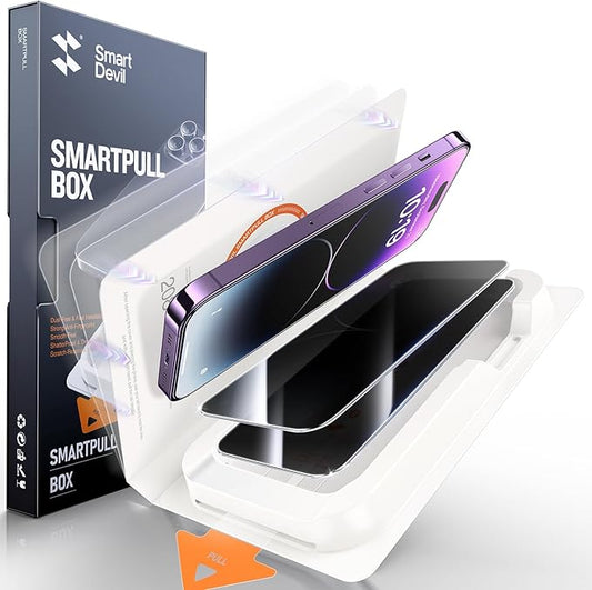 SMARTDEVIL 2 Pack for iPhone 14 Pro Privacy Screen Protector