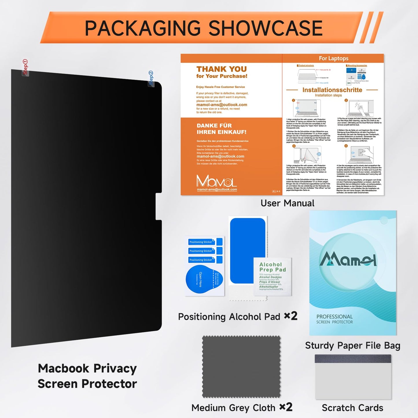 360° Privacy Screen for MacBook Pro 14 Inch (2021-2026, M1, M2, M3, M4, M5, Pro, Max), Anti Glare Blue Light Filter, Nano No Glue Anti Spy Black Protector for Mac Pro 14In Laptop Computer