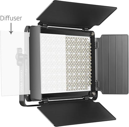 RGB Full Color LED Video Light, GVM 3 Pieces Photography Lighting Kit with APP Control, for YouTube Studio, Video Shooting, 3200-5600K/CRI 97/8 Kinds of The Scene Lights, with U Bracket and Barn Door