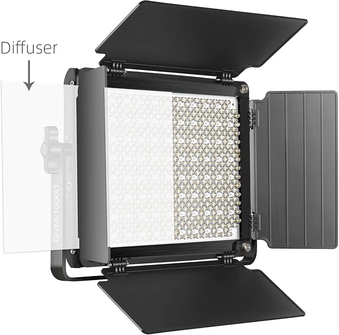 GVM RGB LED Video Light, Photography Lighting with APP Control, 1000D Video Lighting Kit for YouTube Studio, 3 Packs Led Panel Light, 3200K-5600K, 8 Kinds of The Scene Lights, CRI 97