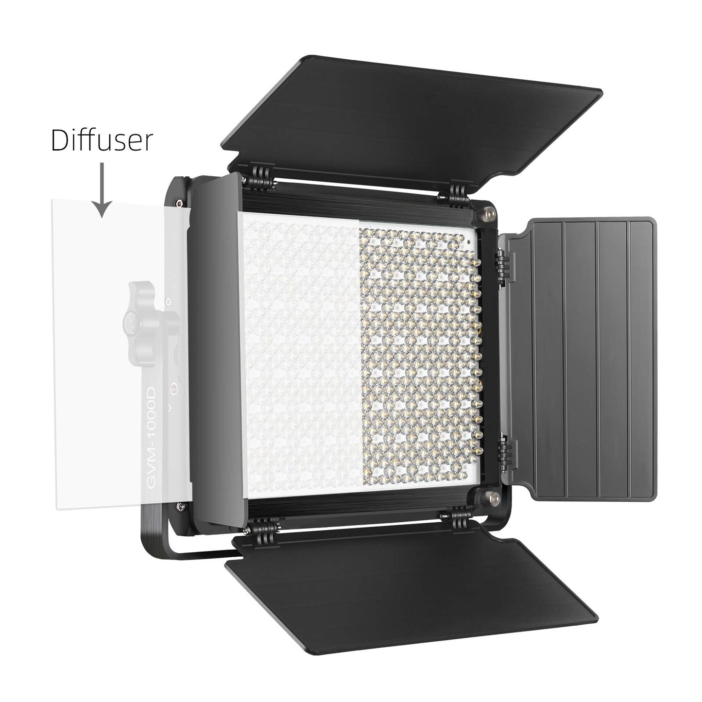 GVM RGB LED Video Light, Photography Lighting with APP Control, 1000D Video Lighting Kit for YouTube Studio, 3 Packs Led Panel Light, 3200K-5600K, 8 Kinds of The Scene Lights, CRI 97