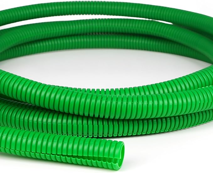 Split Wire Loom Tubing,10,25ft Cord Protectors from Pets No Chew, Flexible Wire Covers Cord Protectors, Protective Split Cable Sleeve for Automotive Home Industrial Wires(Green, 0.98inch-10ft)