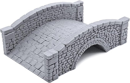 EnderToys Stone Footbridges by Printable Scenery, 3D Printed Tabletop RPG Scenery and Wargame Terrain 28mm Miniatures
