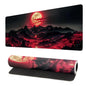 Darkness Red Moon Desk Mat Japanese Mouse Pad, Large Japanese Desk Mat, XL Anime Gaming Keyboard Mat, Non-Slip Rubber Base, Big Extended Desk Protector for Home Office, 31.5”x11.8”