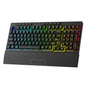 Redragon K512 RGB Membrane Gaming Keyboard, 6 Macro Keys & Easy Media Wheel