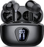 Wireless Earbuds, Bluetooth 5.4 Headphones HiFi Stereo, Bluetooth Earbuds with ENC Noise Cancelling Mic, IP7 Waterproof in Ear Earphones, 48H, LED Display Ear Buds for Pad Workout Sports, Black
