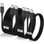 LOFPYE 3-Pack 10FT 60W USB C to USB C Cable, Type C to Type C Cable,Fast Charging Cable for iPhone 16 15 Pro Plus Pro Max，for Galaxy S24 S23, for iPad Pro/Air, for MacBook Pro/Air and More