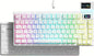 Womier SK80 75% Percent Keyboard with Color Multimedia Display Mechanical Gaming Keyboard Topographic, Hot Swappable Gasket Mount RGB Creamy Key Board Pre-lubed POM Switch for Mac/Win,White