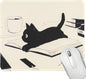 Funny Mouse pad Square Cute Mouse Mat for Wireless Mouse Small Office Computer Mousepad for Desk Mat Laptop with Non-Slip Rubber Base (Cats)