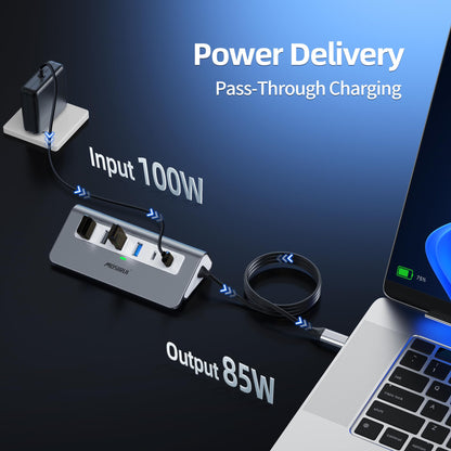 USB C Hub, Mosirui 9 in 1 USB C Hub Multiport Adapter with 4K@60Hz HDMI, PD 100W,USB C & 2 USB A 3.0 5Gbps,2 USB A 2.0,SD/TFCard Reader, 3.3 Ft Long Host Connection Cable, Usb Hub for Laptop & MacBook