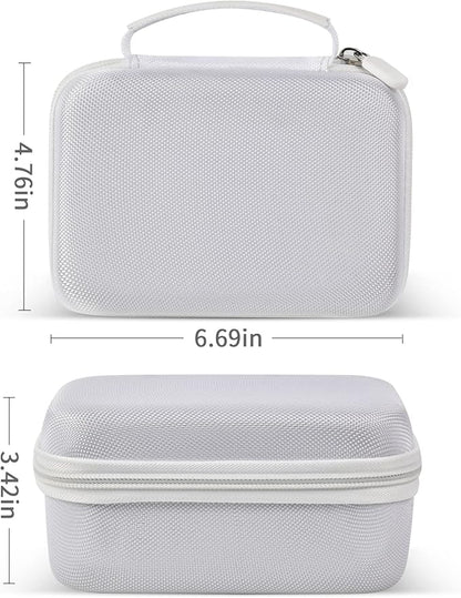 Case Compatible with Phomemo M110 Label Maker - Portable Mini Bluetooth Thermal Label Maker Carrying Storage Bag for Printer Labels, USB Cable and Accessories (Box Only) - White