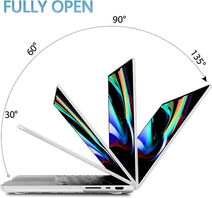 Mektron Case for MacBook Pro 16" M4 A3403 A3186 M3 A2991 M2 A2780 M1 A2485 (2021/2023/2024) Pro/Max with Touch ID, Hard Shell Plastic Laptop Cover Keyboard Cover Screen Protector, Flower S718