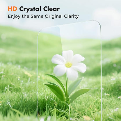 UNBREAKcable 3-Pack Screen Protector for iPhone 15 Plus, Double Shatterproof Tempered Glass [Easy Installation Frame] [9H Hardness] [99.99% HD Clear] [Case Friendly] for iPhone 6.7 inch
