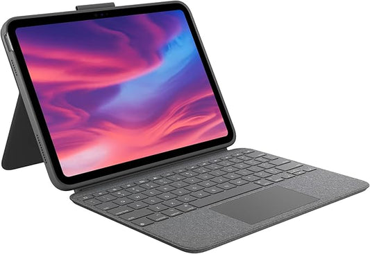 Logitech Combo Touch, Detachable iPad Keyboard Case 10th gen - Oxford Gray