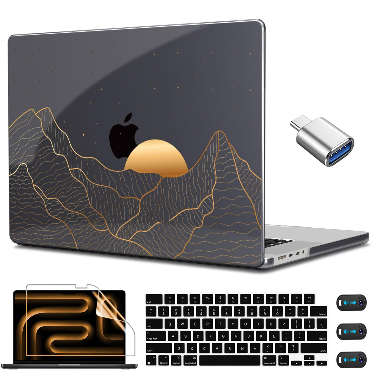 CISSOOK Compatible with MacBook Pro 14 inch Case M5 M4 M3 M2 M1 2026-2021