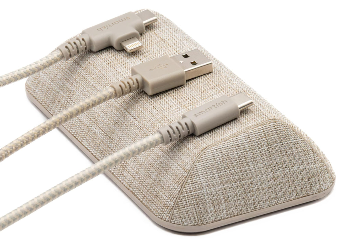 Smartish Magnetic Cord Holder, Cable Wrangler, Nightstand & Desk Organizer