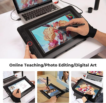 XPPen Drawing Tablet with Screen Full-Laminated Graphics Drawing Monitor Artist13.3 Pro Graphics Tablet with Adjustable Stand and 8 Shortcut Keys (8192 Levels Pen Pressure, 123% sRGB)