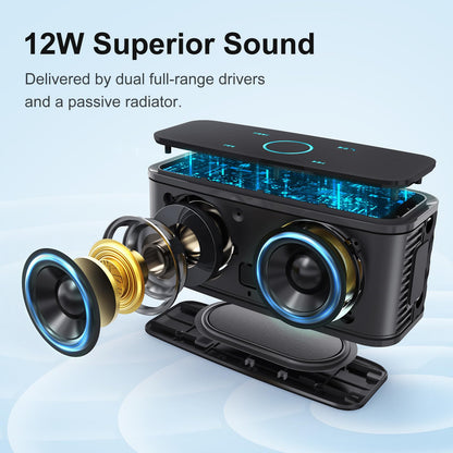 DOSS SoundBox Touch Wireless Bluetooth Speaker-12W HD Sound with Rich Bass