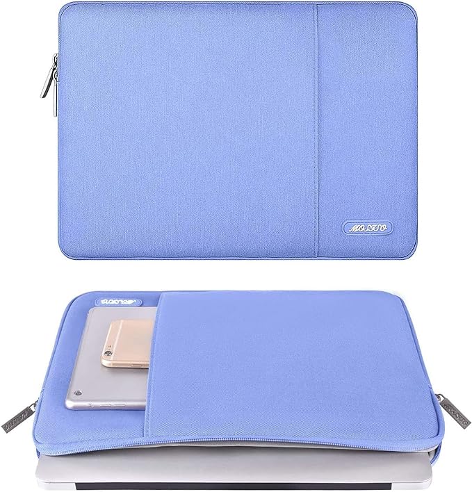 MOSISO Laptop Case 13 inch, 13 inch Laptop Sleeve Compatible with MacBook Air M4 M3 M2 M1 2025-2018 / Pro M2 M1 2025-2016, Polyester Vertical Computer Sleeve Bag with Pocket, Slate Blue