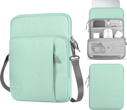 MoKo Laptop Sleeve Bag for 13.3-14 Inch, Notebook Carrying Case with Pocket Fits MacBook Pro M2 14/13/M1/Max 14.2/Air 13.6" M3/M2 2024/2022, Surface Pro 9/8 13", Mint Green