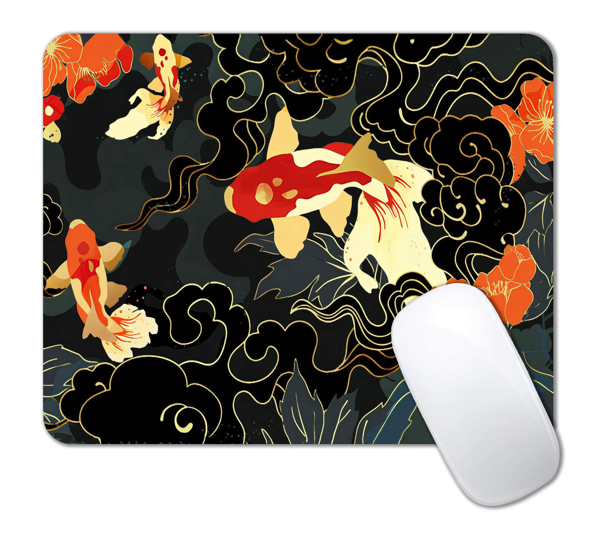 IMAYONDIA Cute Pink Mouse Pad, Floral Flowers Mouse Pad, Sakura Cherry Blossom Mousepad, Japanese Aesthetic Desk Decor, Anti Slip Rubber Base Mice pad for Computer Office Girl, 9.5 x 7.9 Inch