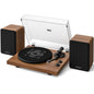 QLEARSOUL SoulBox S1 Vinyl Record Player with Stereo Speakers