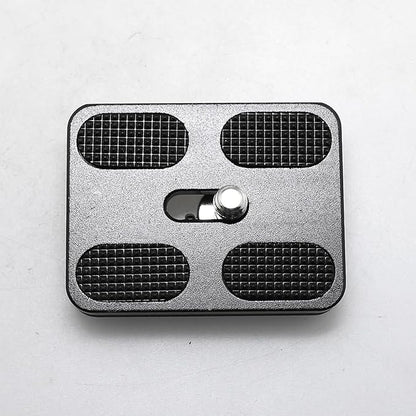 Maxmoral 2PCS 38x50mm Black Universal Metal Quick Release Plate with 1/4 Inch Screws Aluminium Adapter Compatible with Camera Tripod Ball Joint Standard