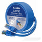 Cat5e Ethernet Cable 50 FT, Long Cat 5e Internet Cable, Yellow Snagless Patch Cord, Flexible, Network, LAN, PoE, Standard RJ45 Connector for PC, Server, Router, Modem, TV, PS5 - with 15 Cable Ties