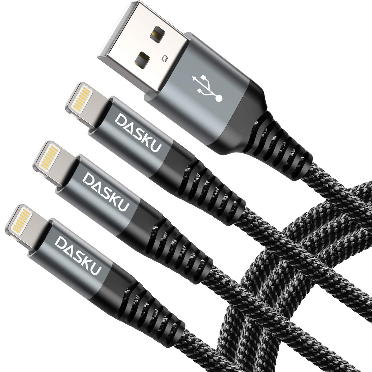iPhone Cord Fast Charging [MFi Certified] Long Lightning Cable 10FT, 3 Pack