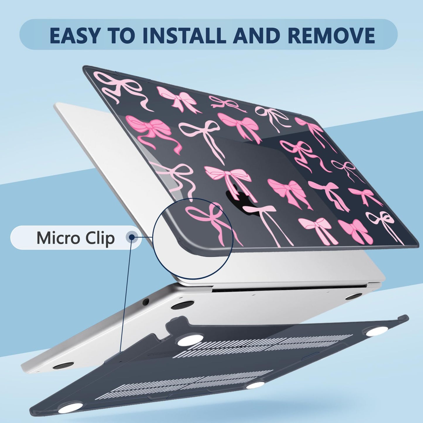 MecBevia Compatible with MacBook Air 15 inch Case M5 M4 M3 M2 2026-2023