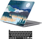 LanBaiLan Compatible for MacBook Pro 13 inch with Touch Bar 2022 2020 2019 2018 2017 2016 Release M1 M2 A2338 A2289 A2251 A2159 A1989 A1706 A1708, Laptop Hardshell Case and Keyboard Cover, Art Scenery