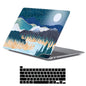 LanBaiLan Compatible for MacBook Pro 13 inch with Touch Bar 2022 2020 2019 2018 2017 2016 Release M1 M2 A2338 A2289 A2251 A2159 A1989 A1706 A1708, Laptop Hardshell Case and Keyboard Cover, Art Scenery