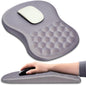 Hokafenle Ergonomic Mouse Pad Wrist Support with Massage Design, Wrist Rest Pain Relief Mousepad with Memory Foam&Non-Slip PU Base, Mouse Pads for Wireless Mouse & Desk (12x8 inch,Olive Green)