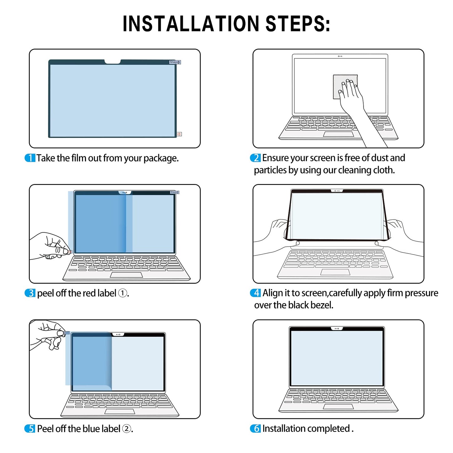 for Macbook Air Screen Protector 13“ Anti-Glare Blue Light Screen Filter