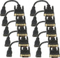 Bi-Directional HDMI Female to DVI-D(24+1) Male Adapter, 1080P DVI to HDMI Conveter (10, Black)