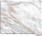 Mouse Pad, Marble Mouse Pad, Premium-Textured Mouse Mat Square Waterproof Non-Slip Rubber Base Computer Mousepads for Office Laptop Desk, Gray Rose Gold Marbling
