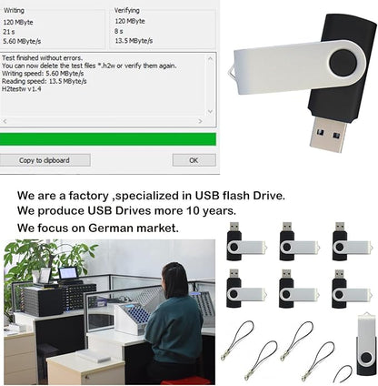 lcwamy 128MB Flash Drives 100 Pack USB Drives Bulk USB Flash Drive 100 Pack Flash Drive Bulk USB Thumb Drive CupShadow (Black, No Logo 128M 100PCS)
