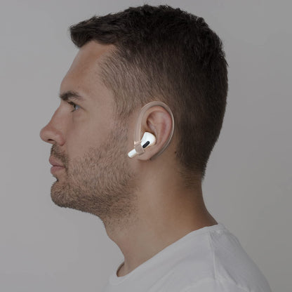 ICARERSPACE 2 Pairs Ear Hooks for AirPods Pro 2 1 AirPod 4-1, Transparent