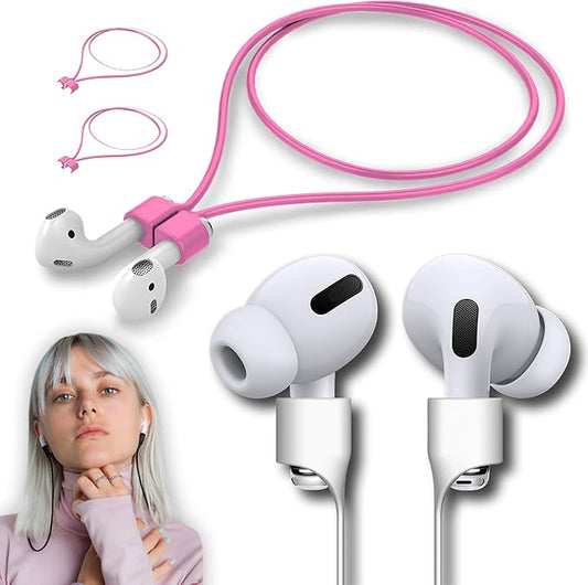 Ultra Strong Magnetic Airpod Pro Strap Anti-Lost Cord Sports Lanyard Compatible with Airpods 3rd 2nd Generation Pro 3 2 1 (3 Pink)