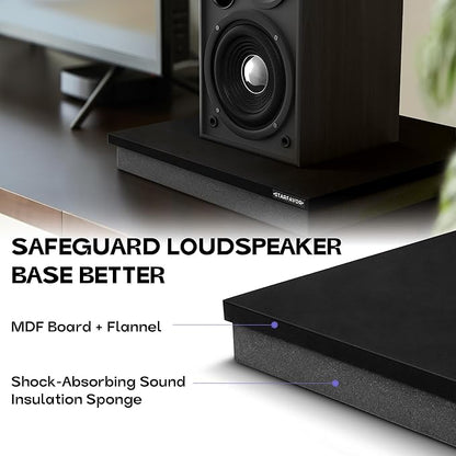 Starfavor Subwoofer Isolation Pad for 12-15 inches Subwoofers,22"x18"x2.1" Isolation Platform Acoustic Riser Pad,Audio Acoustic Noise Isolation Platform Pads for Studio Monitor,Subwoofer,Loud Speakers