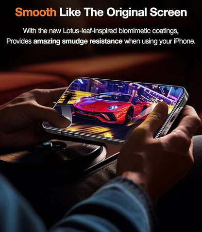 TORRAS Top-Notch Diamond Shield for iPhone 13/ 13 Pro/ 14 Screen Protector [9H+ Durable Military-Grade Protection] Bubble Free Aerospace Grade Full Coverage Screen Protector iPhone 13 Pro Tempered