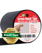 HA SHI Screen Repair Kit for Windows or Doors (4" x 15FT, Black) 3-Layer Strong Adhesive Tape, Made in Korea, Ease-Installation Fiberglass Covering Mesh