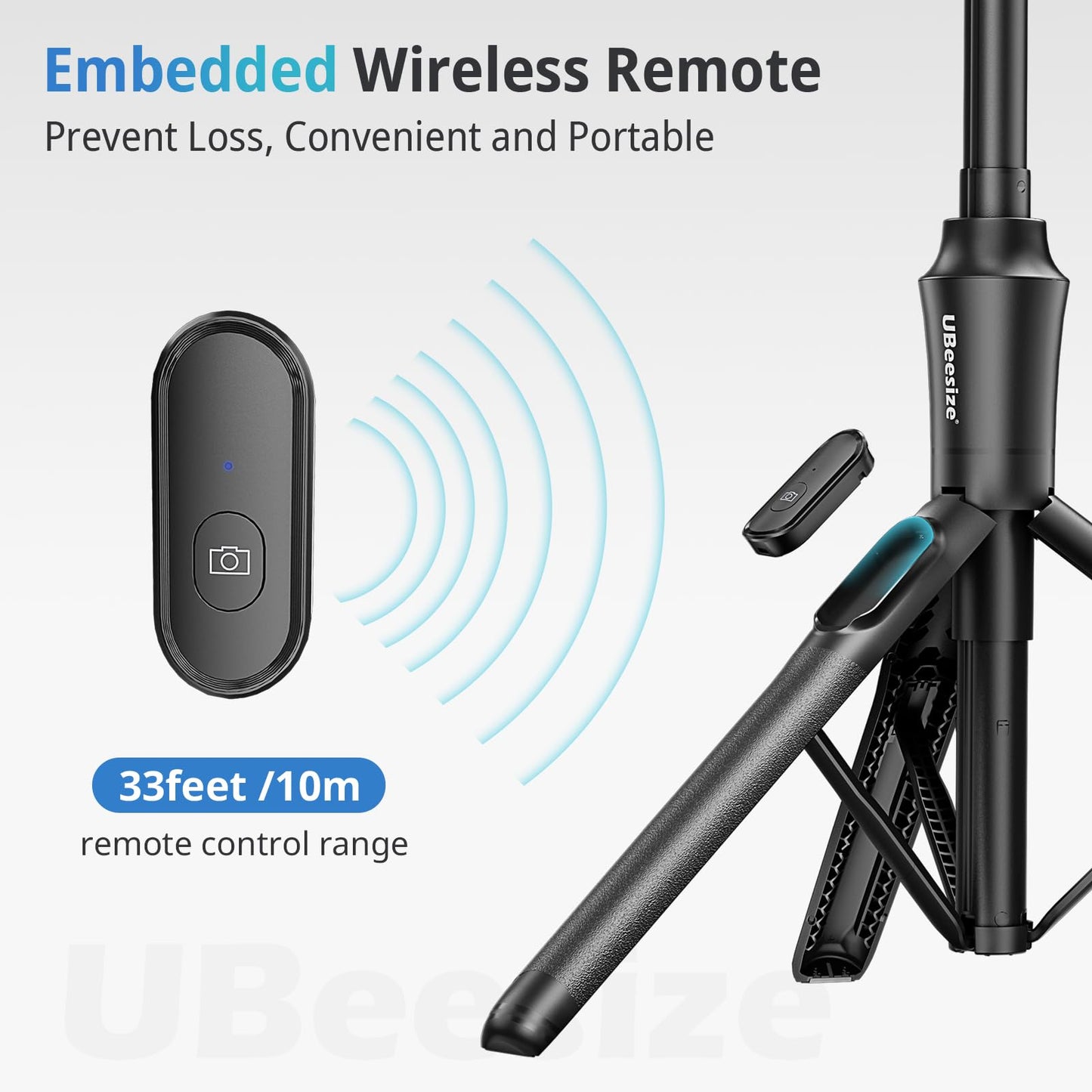 UBeesize 62'' Magnetic Selfie Stick Phone Tripod with Wireless Remote, Extendable Cell Phone Tripod Stand, Compatible with MagSafe, Cellphone Tripod for iPhone 17 16 15 14 13 12 and Android Phones
