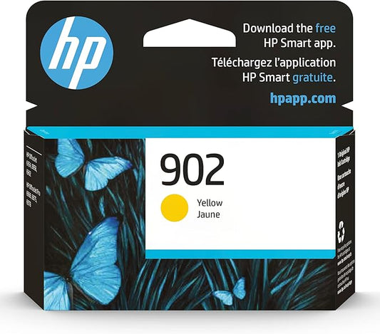 HP 902 Yellow Ink Cartridge | Works with OfficeJet 6950, 6960, Pro 6960, 6970 Series | T6L86AN